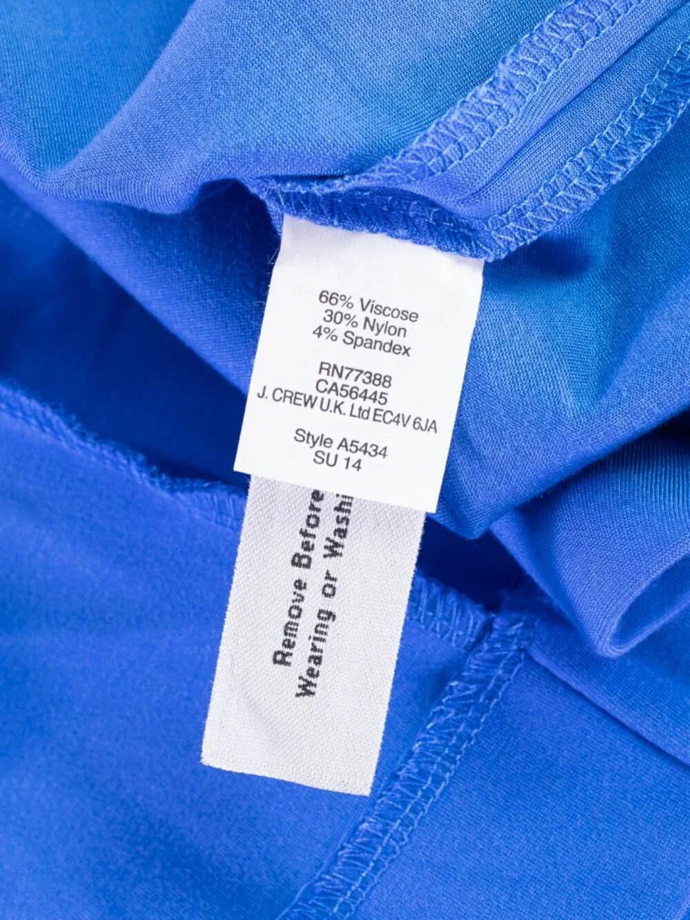 J.Crew Ponte Fit and Flare Dress Cobalt Blue Size 00 NWT Sleeveless Zip Back